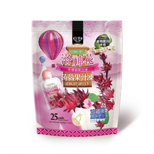 洛神花蒟蒻果汁凍